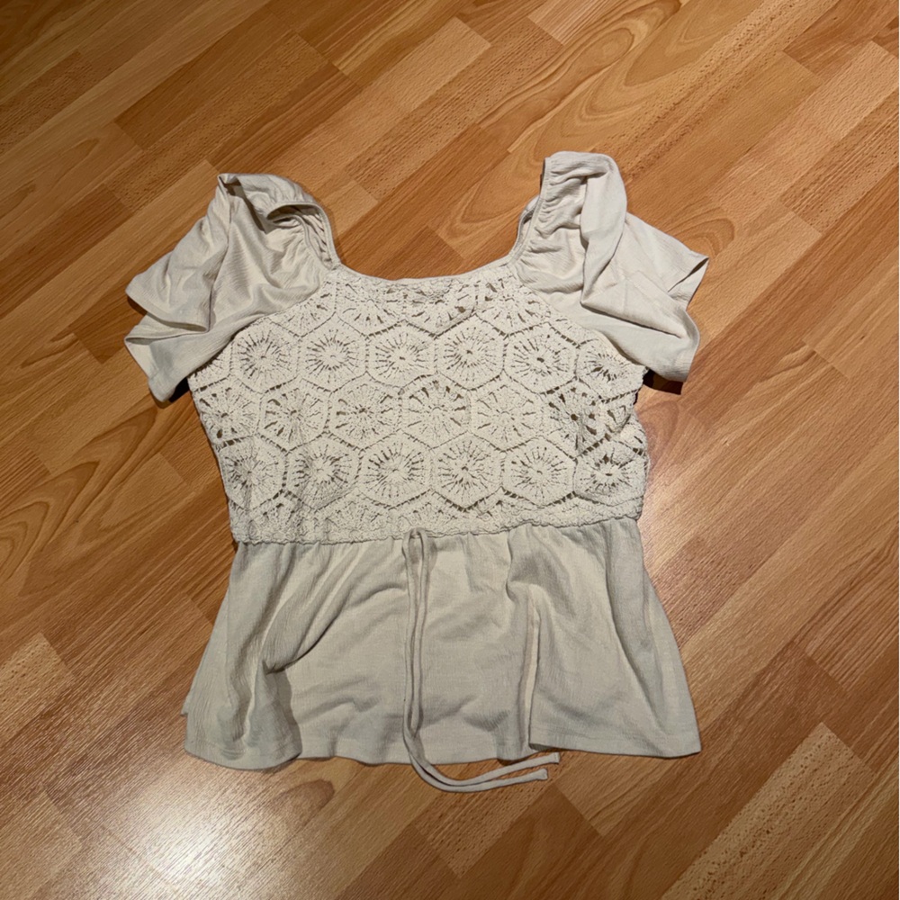 Maurices Cream Lace Blouse